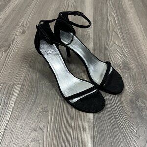 Stuart Weitzman Black Kitten Heel Dress Shoes Size 6.5